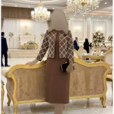 کت و سارافون زنانه بیگ سایز سوپر مازراتی مدل روجا