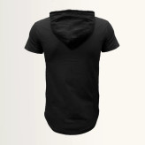 ست تی شرت و شلوار مردانه مدل jus پنبه یکرو نخ آستین کوتاه کلاه دار