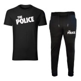 ست تیشرت و شلوار مردانه نخ طرح police آستین کوتاه دو تکه