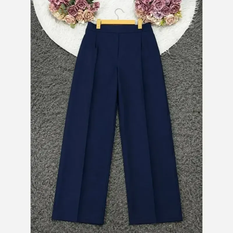 شلوار بگ مازراتی دبل 450 گرم پشت کش جلو پیلی زنانه رنگ مشکی سرمه ای قهوه ای سایز 1 تا 4