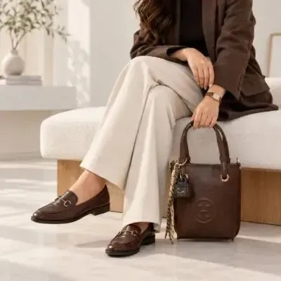 کیف دخترانه چرم مصنوعی روزمره و رسمی با بند بلند