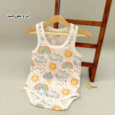 بادی رکابی بچگانه کوالا کیدز نخ پنبه کبریتی زیردکمه