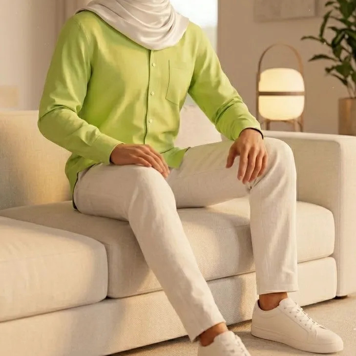 شومیز زنانه مدل کلاسیک آستین بلند جنس تترون و الیاف نخی رنگ ساده